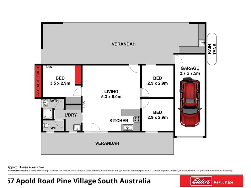 67 Apold Road (Pine Village), Morgan SA 5320 Floorplan