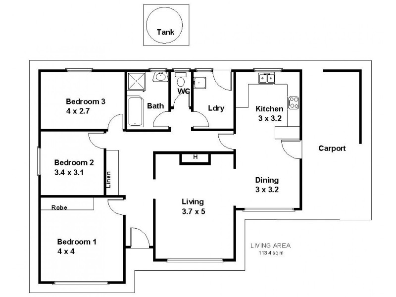 11 Hawdon Street, Barmera SA 5345 Floorplan