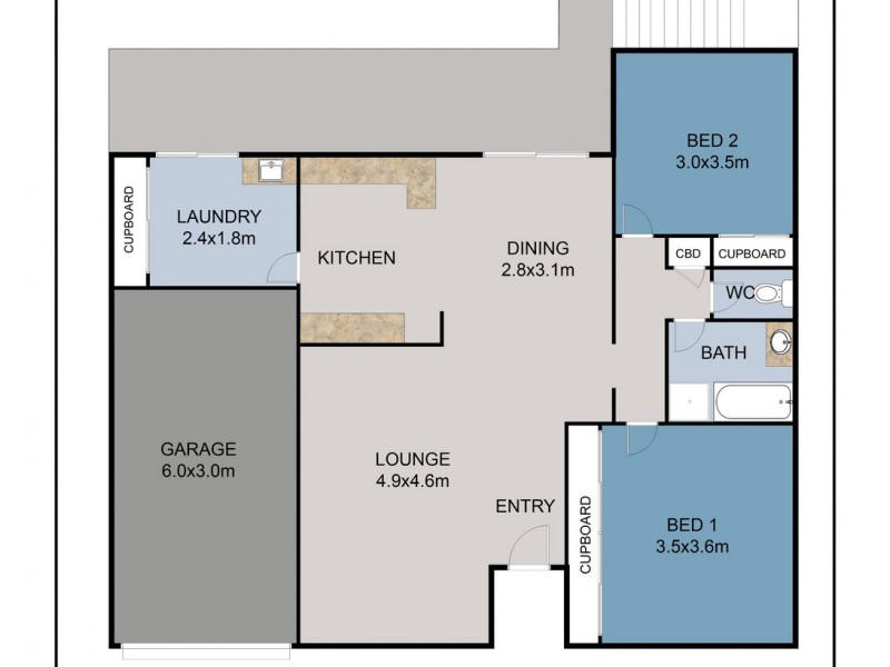 Unit 2/400-402 WHEELERS LANE, Dubbo NSW 2830 Floorplan