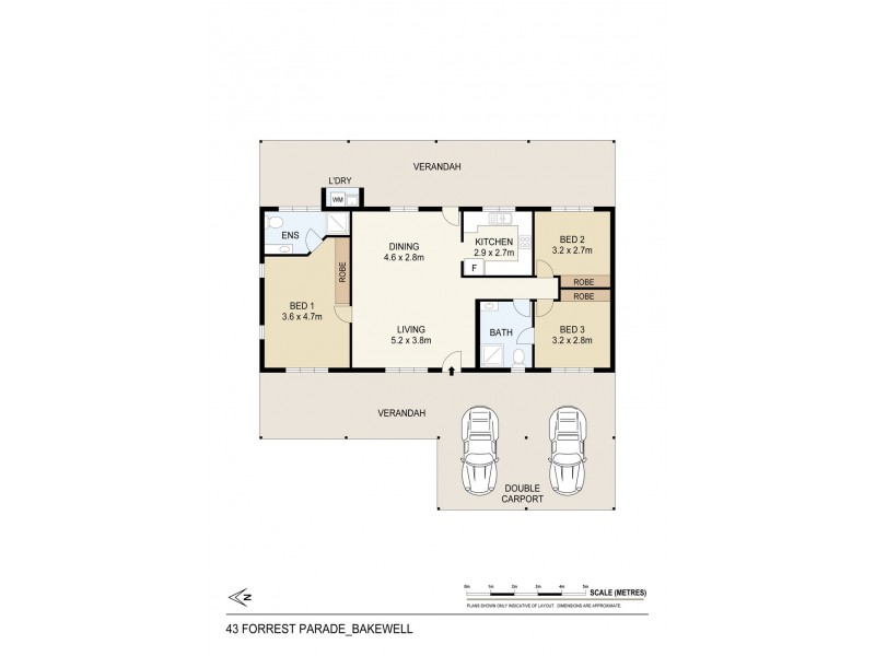 43 Forrest Parade, Bakewell NT 0832 Floorplan