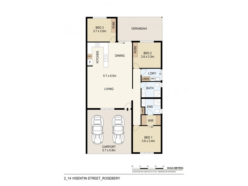 2/14 Visentin Street, Rosebery NT 0832 Floorplan