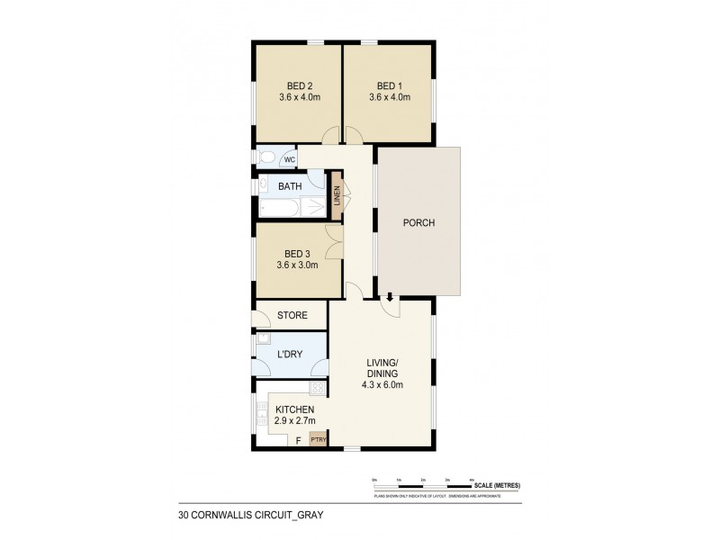 30 Cornwallis Circuit, Gray NT 0830 Floorplan