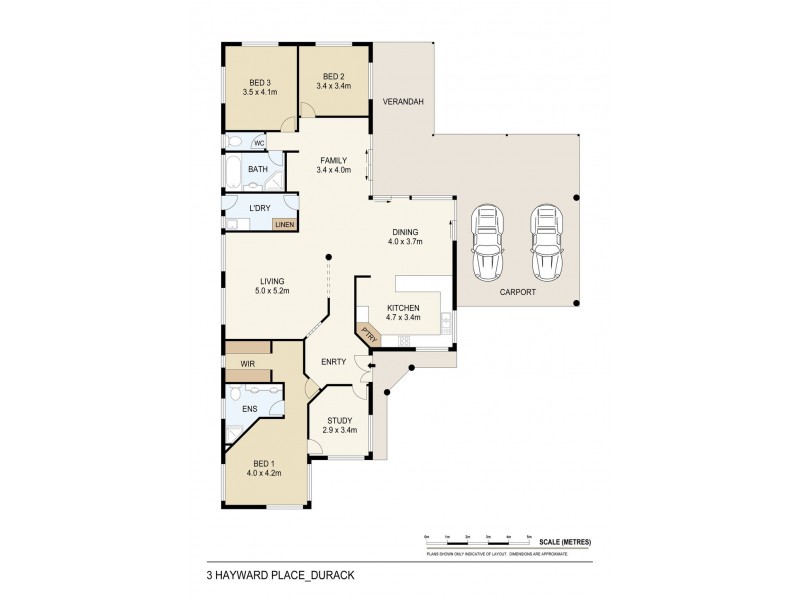 3 Hayward Place, Durack NT 0830 Floorplan
