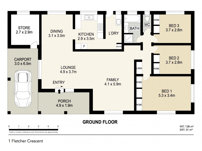 1 Fletcher Circuit, Driver NT 0830 Floorplan