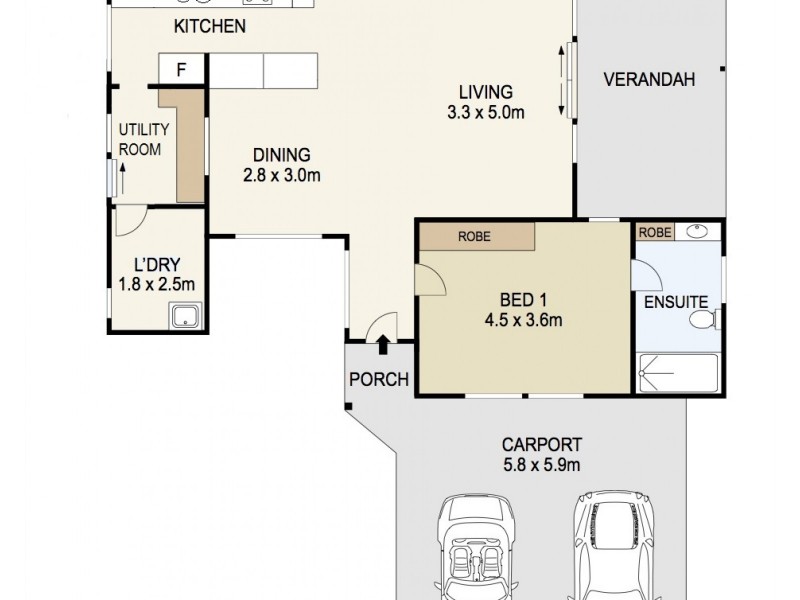 16 Yirra Crescent, Rosebery NT 0832 Floorplan