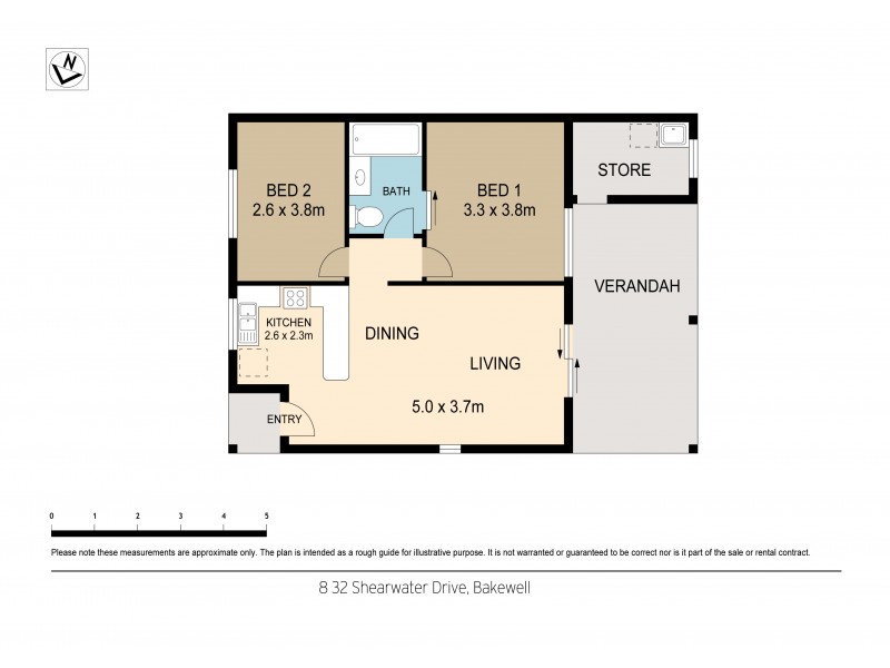 8/32 Shearwater Drive, Bakewell NT 0832 Floorplan
