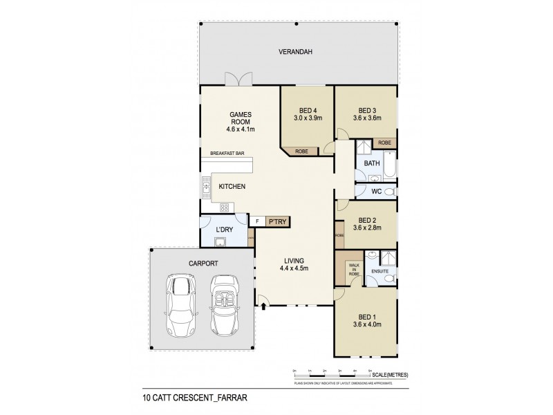 10 Catt Crescent, Farrar NT 0830 Floorplan