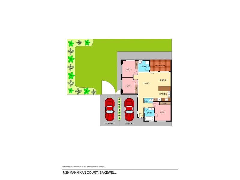 7/39 Mannikan Court, Bakewell NT 0832 Floorplan