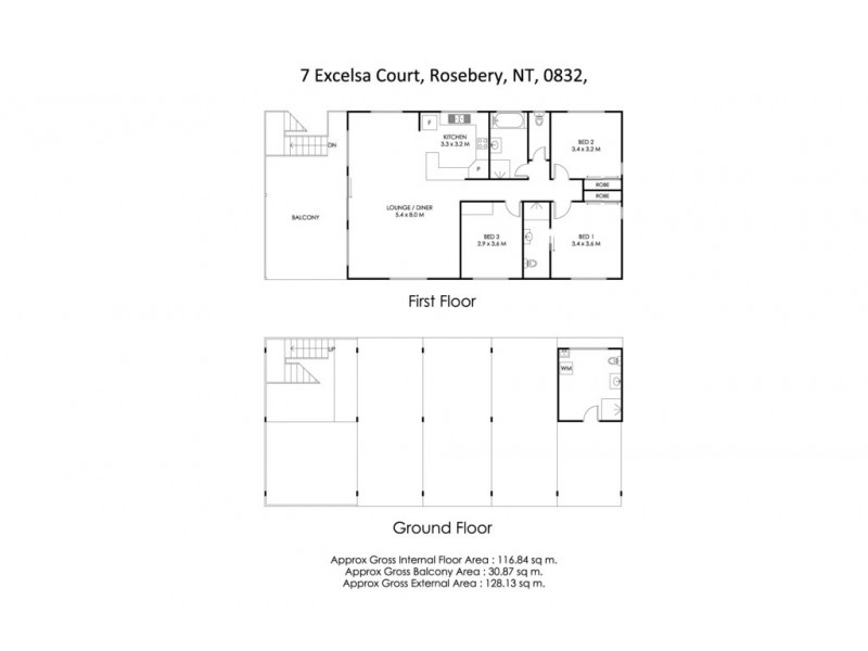 7 Excelsa Court, Rosebery NT 0832 Floorplan