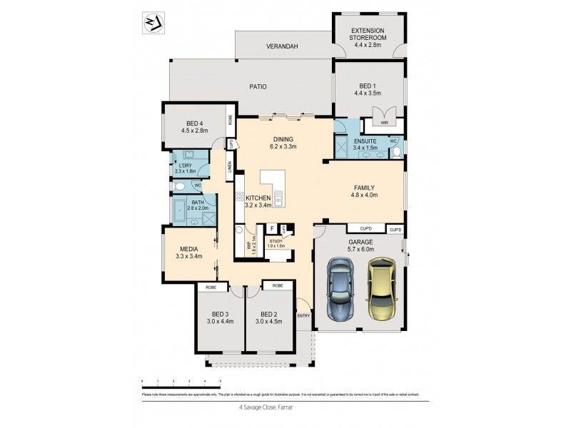 4 Savage Close, Farrar NT 0830 Floorplan