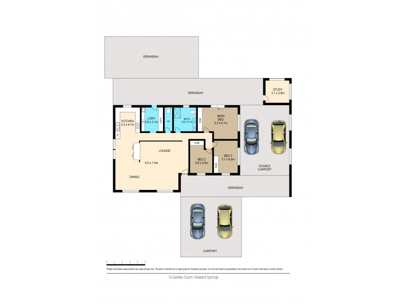 13 Ganley Court, Howard Springs NT 0835 Floorplan