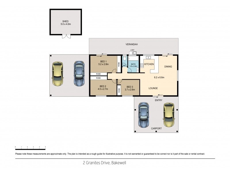 2 Granites Drive, Rosebery NT 0832 Floorplan