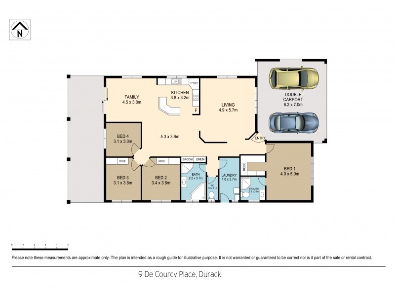 9 De Courcy Place, Durack NT 0830 Floorplan