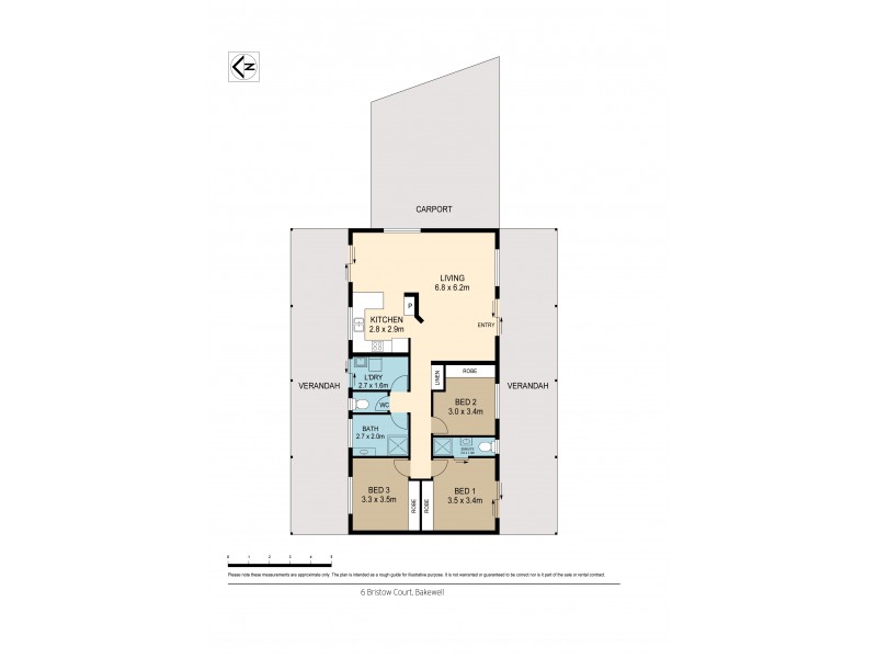 6 Bristow Court, Bakewell NT 0832 Floorplan