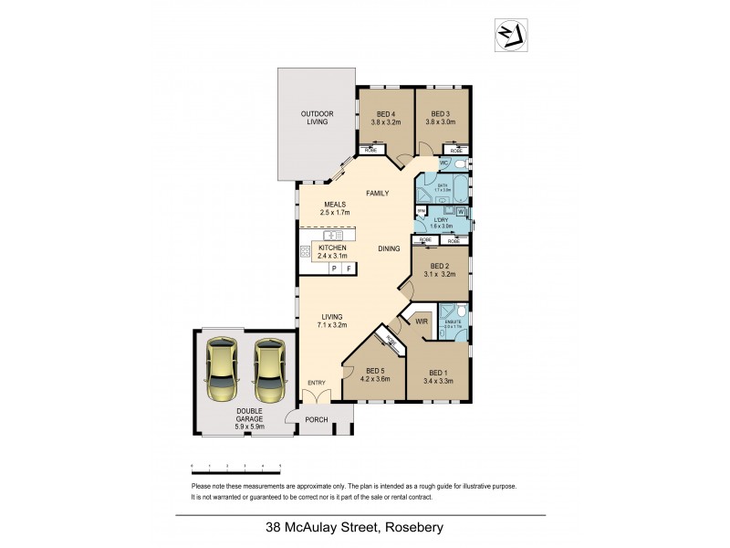 38 McAulay Street, Rosebery NT 0832 Floorplan