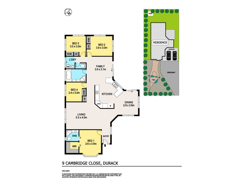 9 Cambridge Close, Durack NT 0830 Floorplan