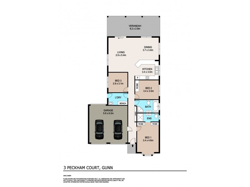 3 Peckham Court, Gunn NT 0832 Floorplan