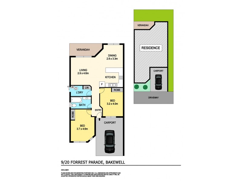 9/20 Forrest Parade, Bakewell NT 0832 Floorplan