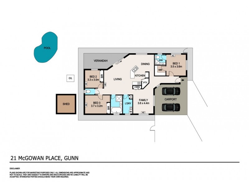 21 McGowan Place, Gunn NT 0832 Floorplan