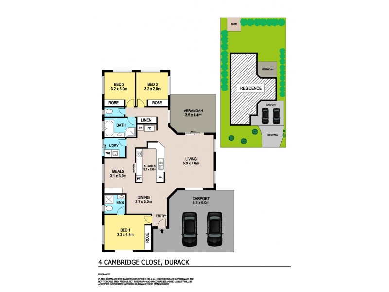 4 Cambridge Close, Durack NT 0830 Floorplan