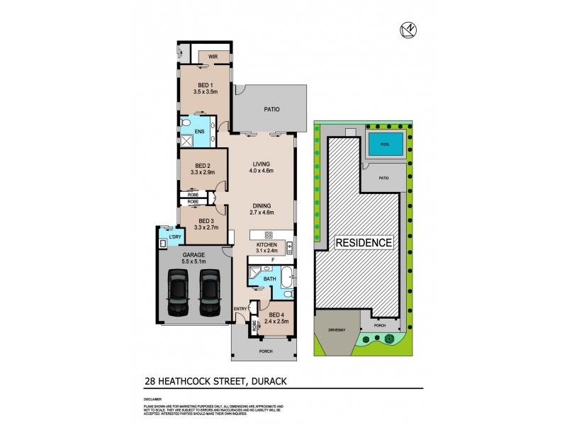 28 Heathcock Street, Durack NT 0830 Floorplan