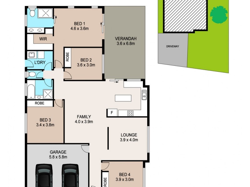 13 Latram Court, Gunn NT 0832 Floorplan
