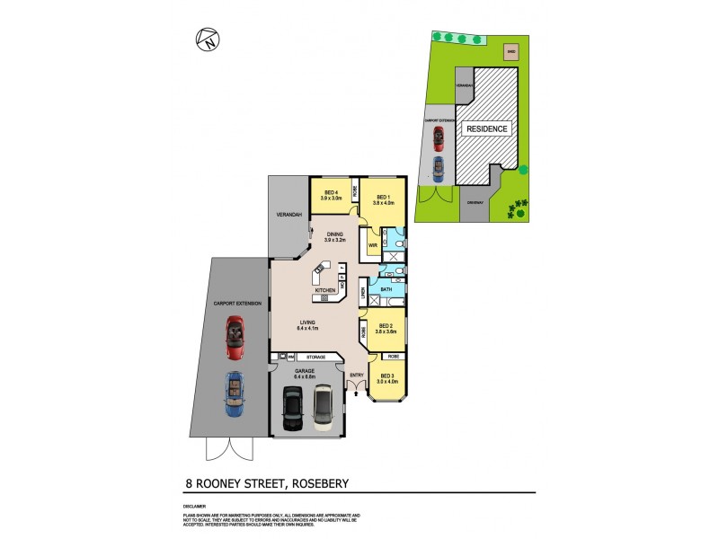 8 Rooney Street, Rosebery NT 0832 Floorplan