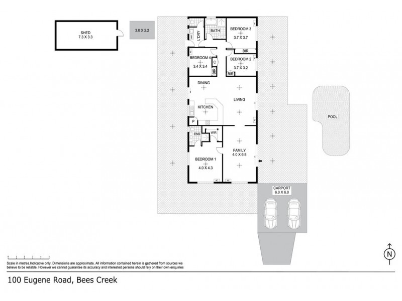 100 Eugene Road, Virginia NT 0834 Floorplan