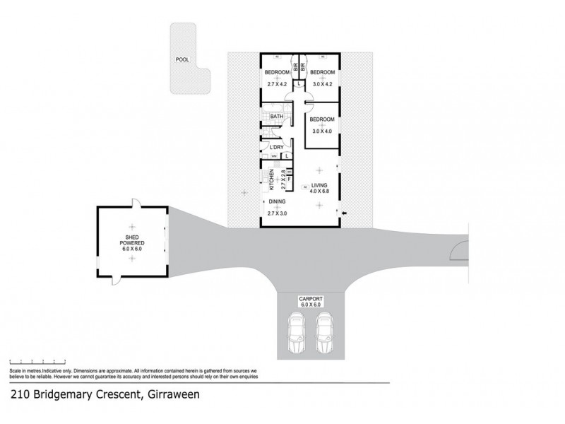210 Bridgemary Crescent, Girraween NT 0836 Floorplan