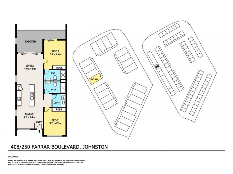 408/250 Farrar Boulevard, Johnston NT 0832 Floorplan
