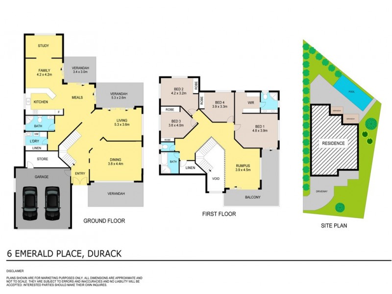 6 Emerald Place, Durack NT 0830 Floorplan