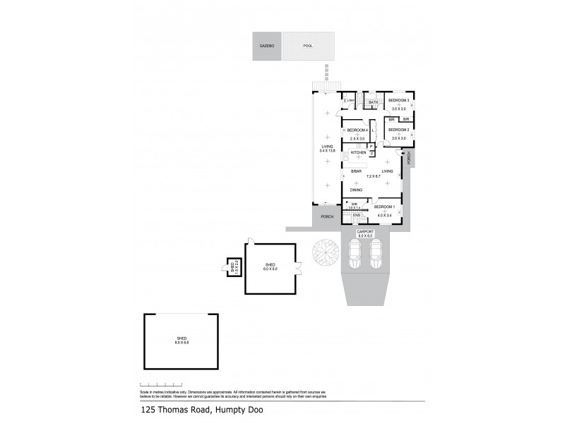 125 Thomas Road, Humpty Doo NT 0836 Floorplan