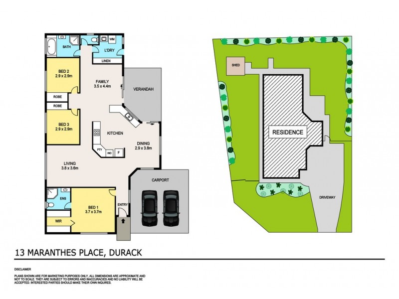 13 Maranthes Place, Durack NT 0830 Floorplan