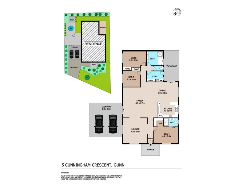 5 Cunningham Crescent, Gunn NT 0832 Floorplan