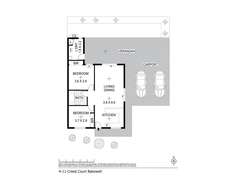 4/11 Creed Court, Bakewell NT 0832 Floorplan