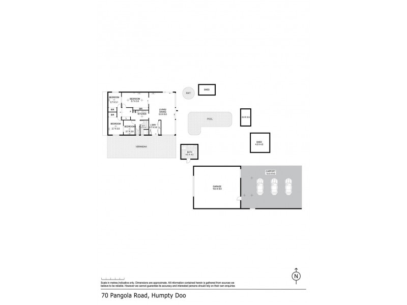70 Pangola Road, Humpty Doo NT 0836 Floorplan