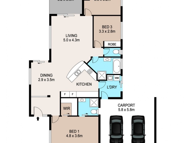 2 Murdoch Gardens, Durack NT 0830 Floorplan