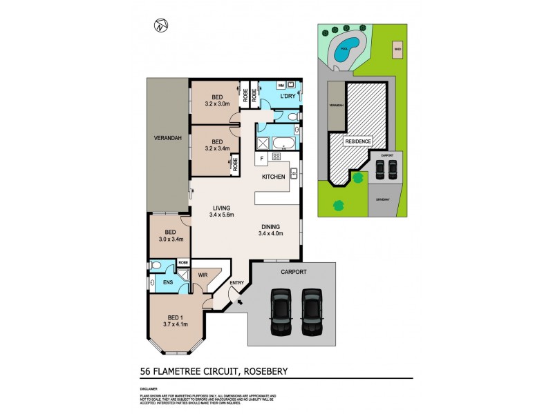 56 Flametree Circuit, Rosebery NT 0832 Floorplan