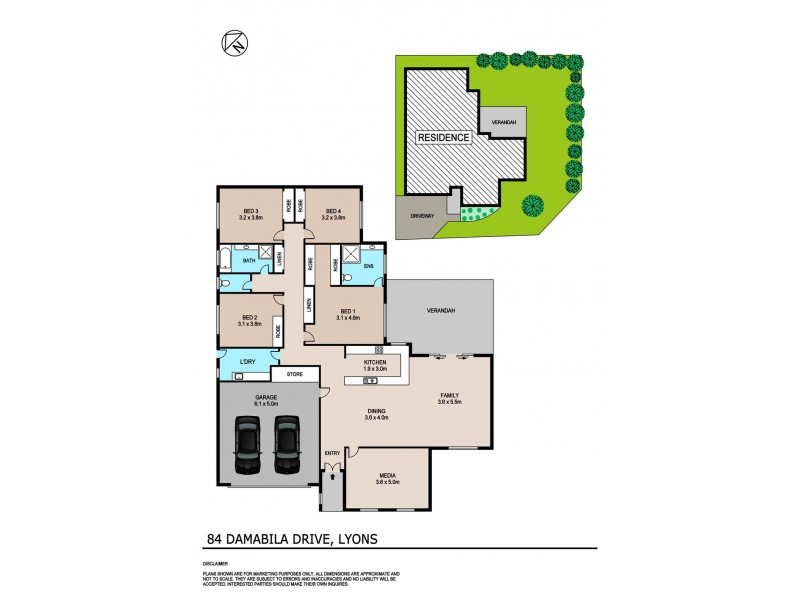 84 Damabila Drive, Lyons NT 0810 Floorplan