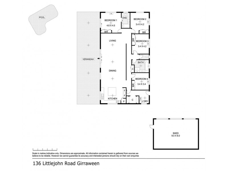136 Littlejohn Road, Girraween NT 0836 Floorplan