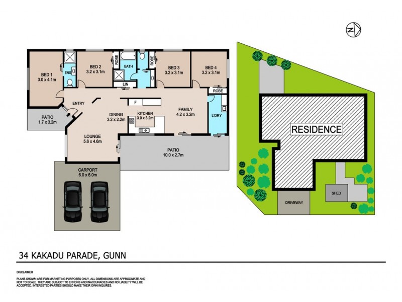 34 Kakadu Parade, Gunn NT 0832 Floorplan