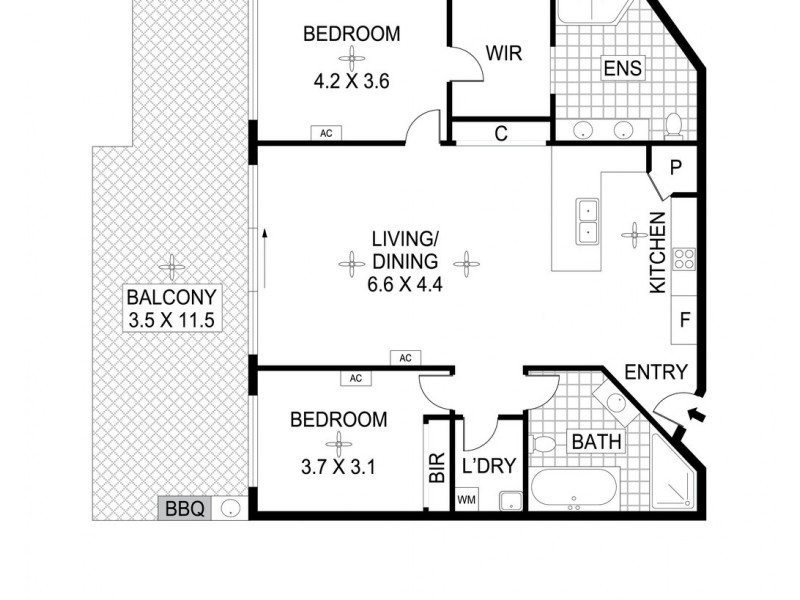 2/12 Brewery Place, Woolner NT 0820 Floorplan