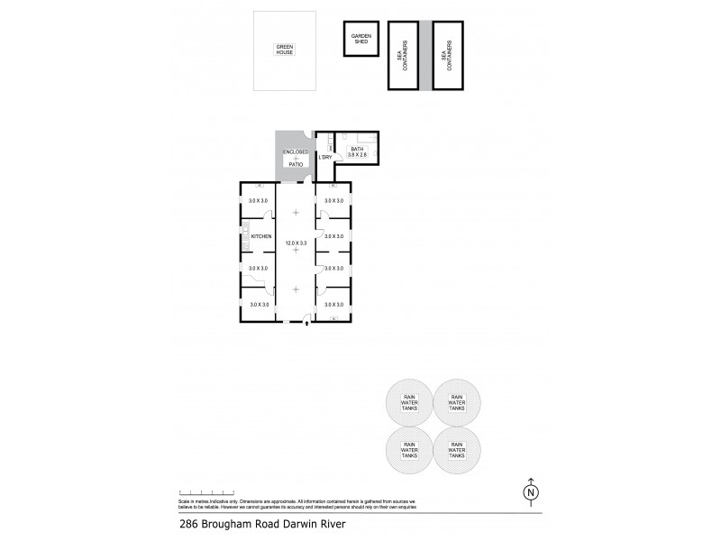 286 Brougham Road, Darwin River NT 0841 Floorplan