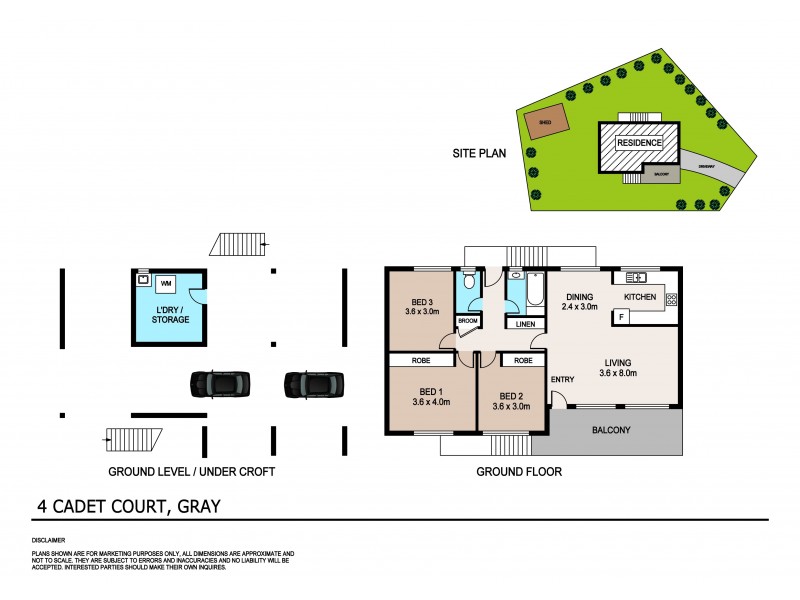 4 Cadet Court, Gray NT 0830 Floorplan