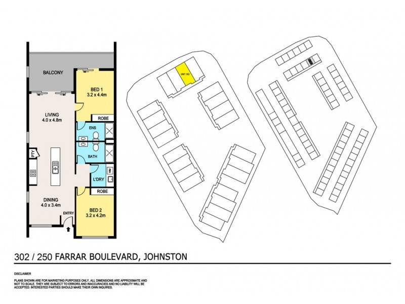 302/250 Farrar Boulevard, Johnston NT 0832 Floorplan