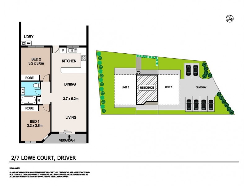 2/7 Lowe Court, Driver NT 0830 Floorplan