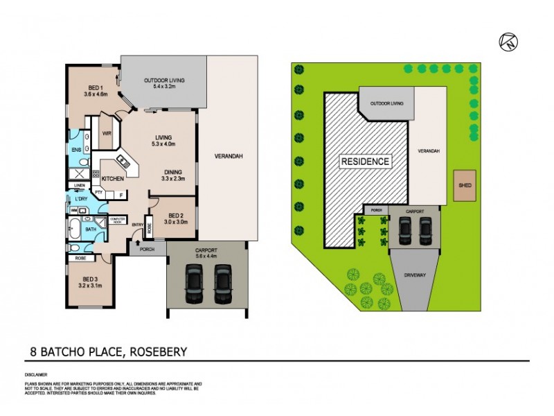 8 Batcho Place, Rosebery NT 0832 Floorplan