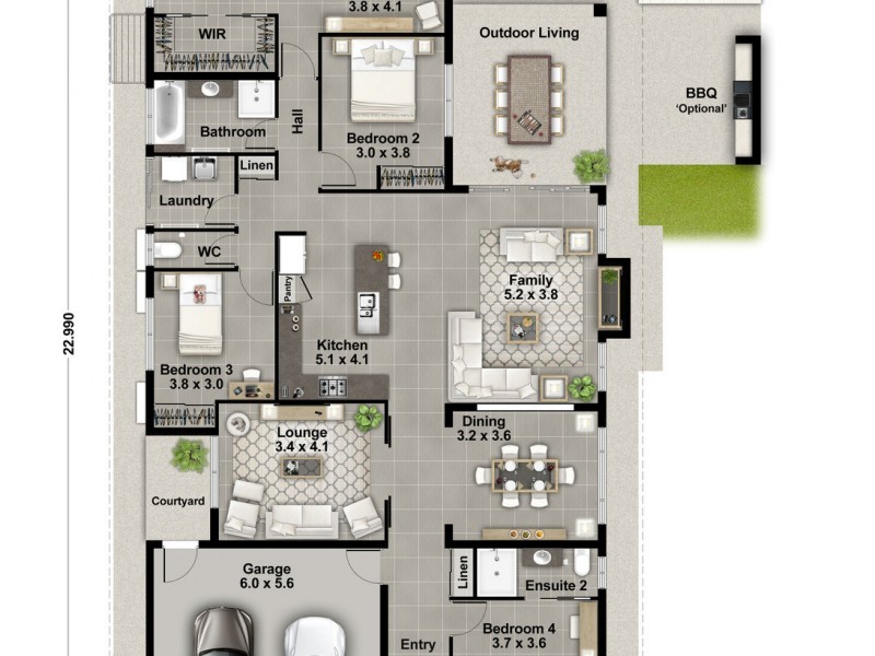 14 Reuben Avenue, NORTHCREST, Berrimah NT 0828 Floorplan