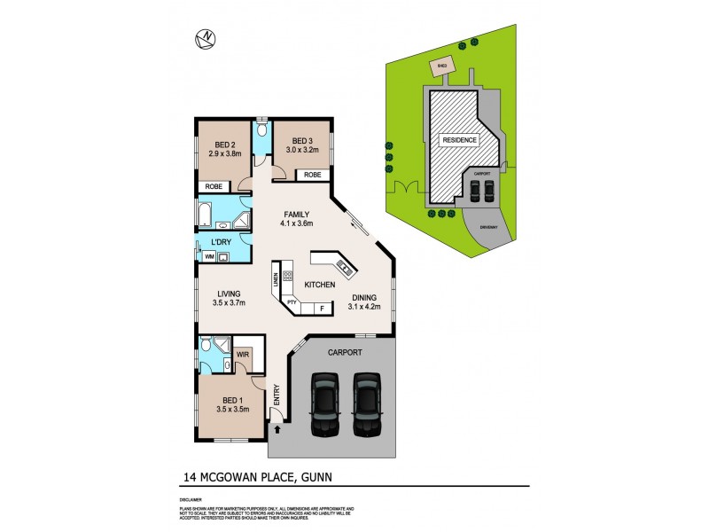 14 McGowan Place, Gunn NT 0832 Floorplan