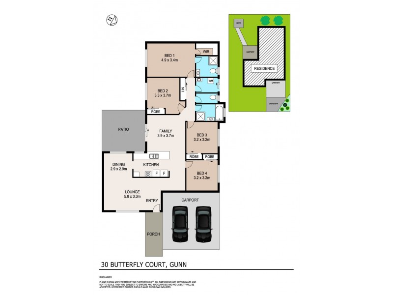 30 Butterfly Court, Gunn NT 0832 Floorplan